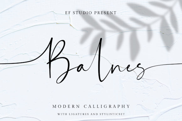 Balnes: A Bold Script Font for Editorial Design