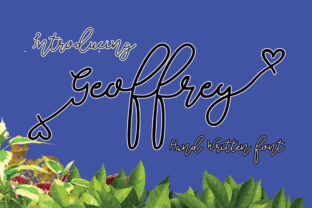 Geoffrey: A Handwritten Font for Editorial Magic