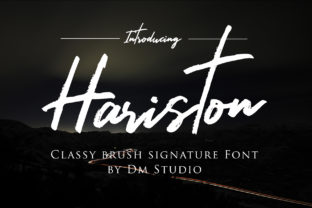 Hariston: A Handwritten Font for Elegant Design