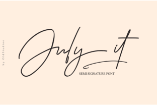 July It: A Romantic Typeface for Thoughtful Design