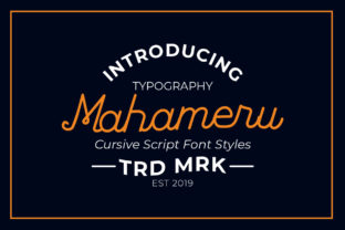 Mahameru: A Bold Handwritten Font for Business