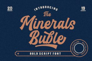 Minerals Buble: A Stylish Script Font
