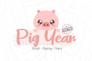 Pig Year Font: Whimsical Charm for Branding