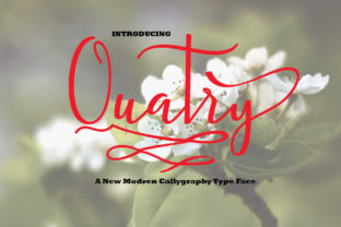 Quatry: A Romantic Handwritten Font