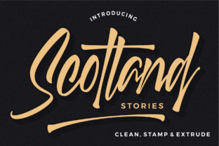 Scotland Stories: A Bold Handwritten Font