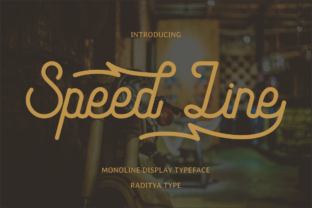 Speed Line Font for Business