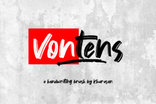 Vontens: A Vintage Brush Font for Business