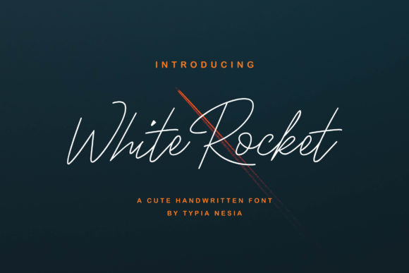White Rocket Font for Modern Design