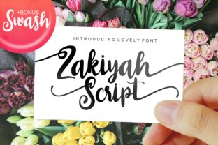 Zakiyah: A Bold Handwritten Font